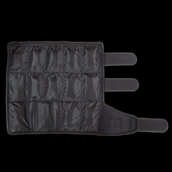 botte de genou avec sac de glace